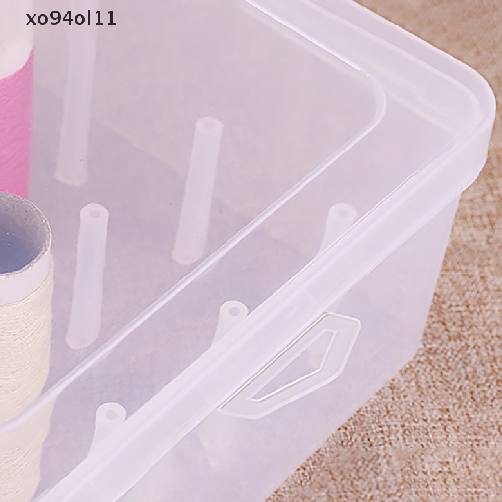 Xo Kotak Penyimpanan Benang Jahit 42buah Spul Bobbin Carry Case Wadah Holder Craft Spool Organizing Case Sewing Storage Box OL