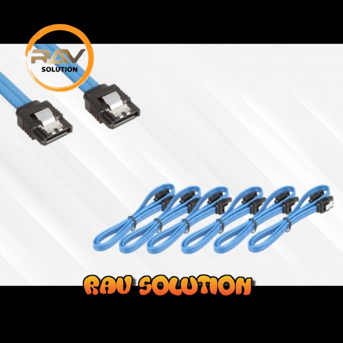 Kabel sata / kabel sata pin lock besi / kabel sata jepit besi - SET A