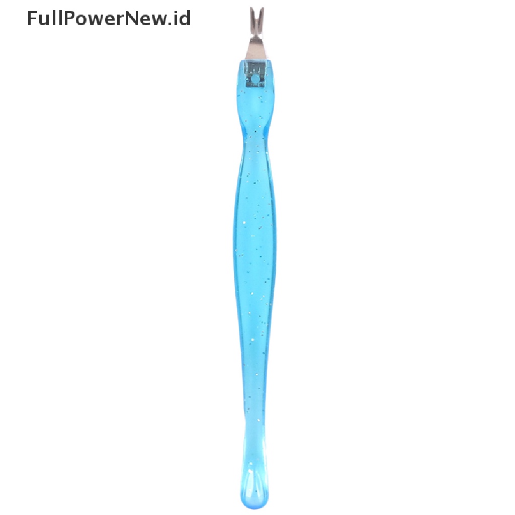 Power 2Pcs Stainless steel Nail Art Kutikula Pendorong Trimmer Cutter Pedicure Tools ID