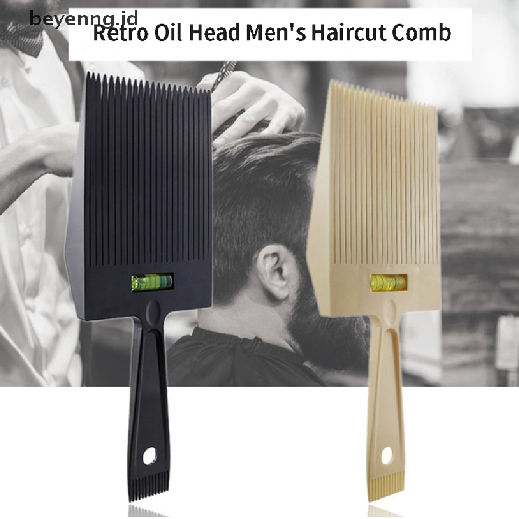 Beyen Men Flat Top Guide Comb Potong Rambut Clipper Comb Barber Hairstyle Alat Potong Rambut ID