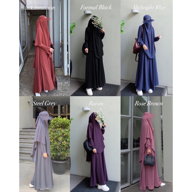 Hilyah Set Formal Black by Himaya