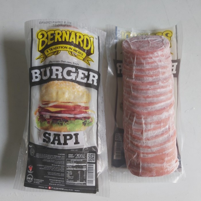 

Bernardi daging Beef Burger Sapi Mini isi 20