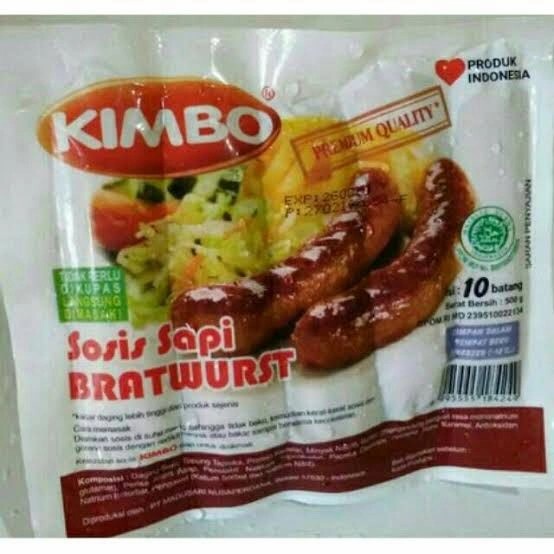 

kimbo sosis mini bratwurst orginal 10 pcs 500 gr