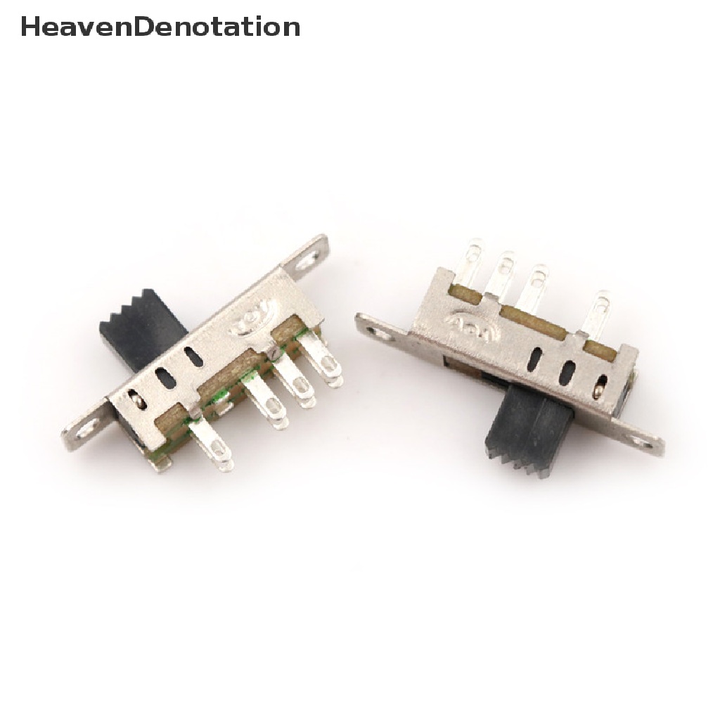 [HeavenDenotation] 20pcs SS23E04 Saklar Toggle Ganda 8pin DP3T Handle Panjang 5mm Saklar Slide  Hdv