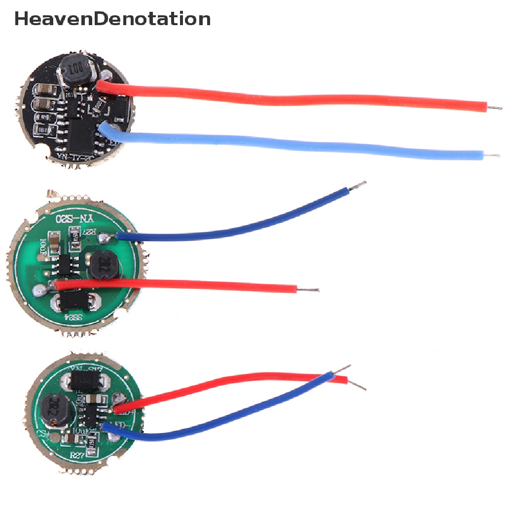 [HeavenDenotation] 1pc Driver LED 3W 17mm/20mm DC3.7V 1mode 5mode Driver Senter LED HDV