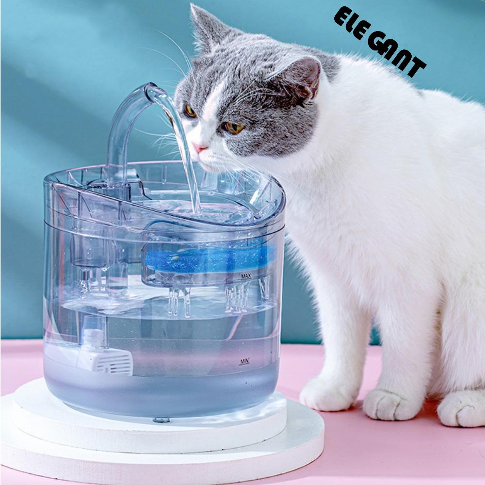 【 ELEGANT 】 Water Fountain 2L Large Capacity Constant Temperature with Filter Replacement Adjustable Healthy Automatic Drinker