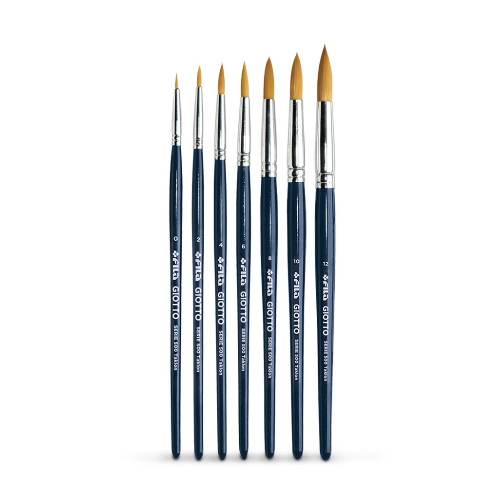 

Giotto Kuas Lukis Cat Air / Akrilik Art Brush Taklon 500 Series