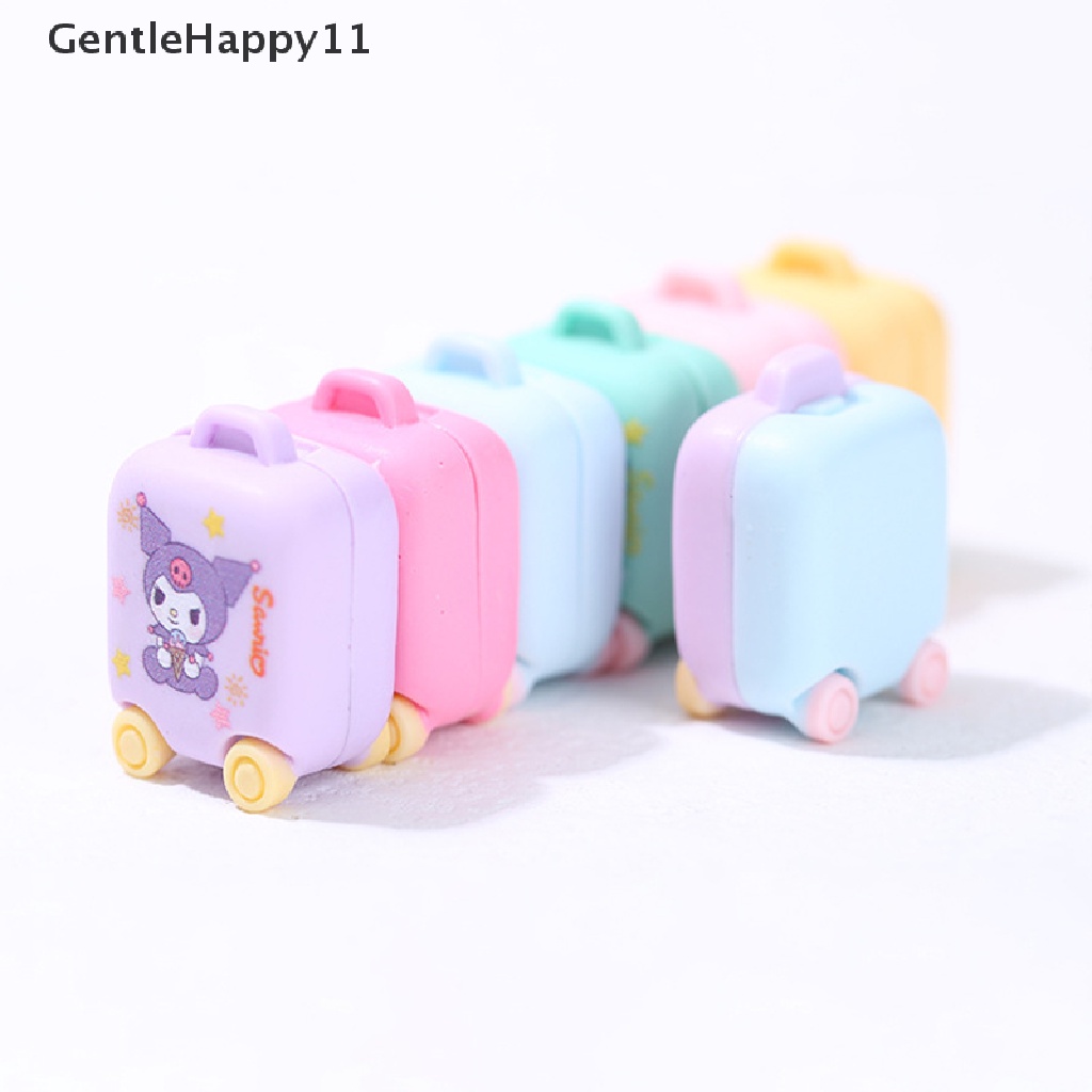 Gentlehappy 1PC Dekorasi Rumah Boneka model Koper Kartun Dua Sisi Tiga Dimensi id