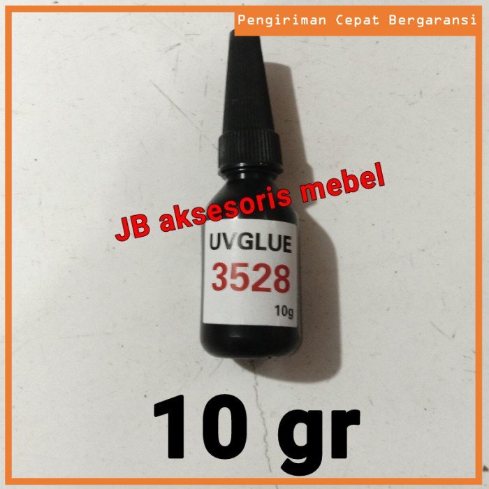 LEM UV 10 gr / LEM TATAKAN LASER / LEM KACA SUPER BENING TRANSPARAN - BOTOL HITAM