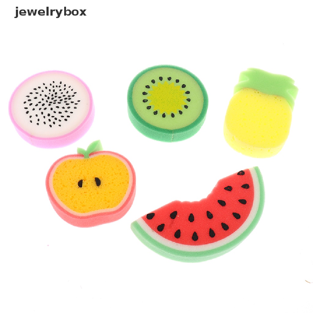 [jewelrybox] Spons Mandi Berbentuk Buah Spons Pembersih Tubuh Lucu Kartun Spons Mandi Bath Boutique