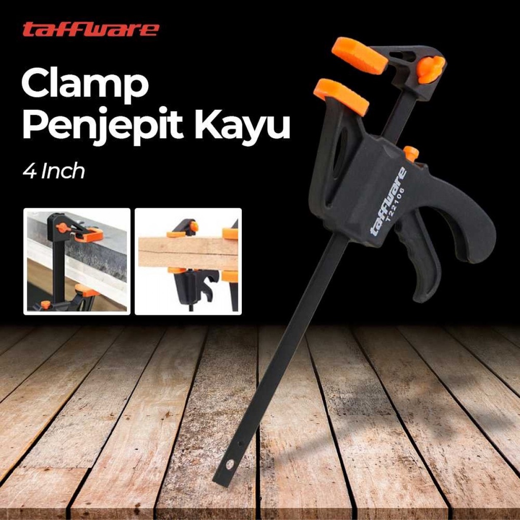 Speed Squeeze Ratcheting Clamp Perkakas Penjepit Kayu Serbaguna 4 Inc