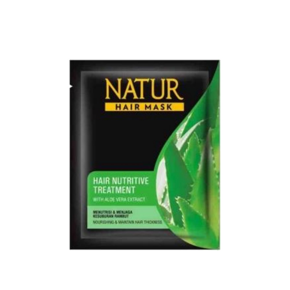 Natur Hair Mask Olive Oil &amp; Vit E | Aloe Vera | Ginseng - 15ml+7,5ml