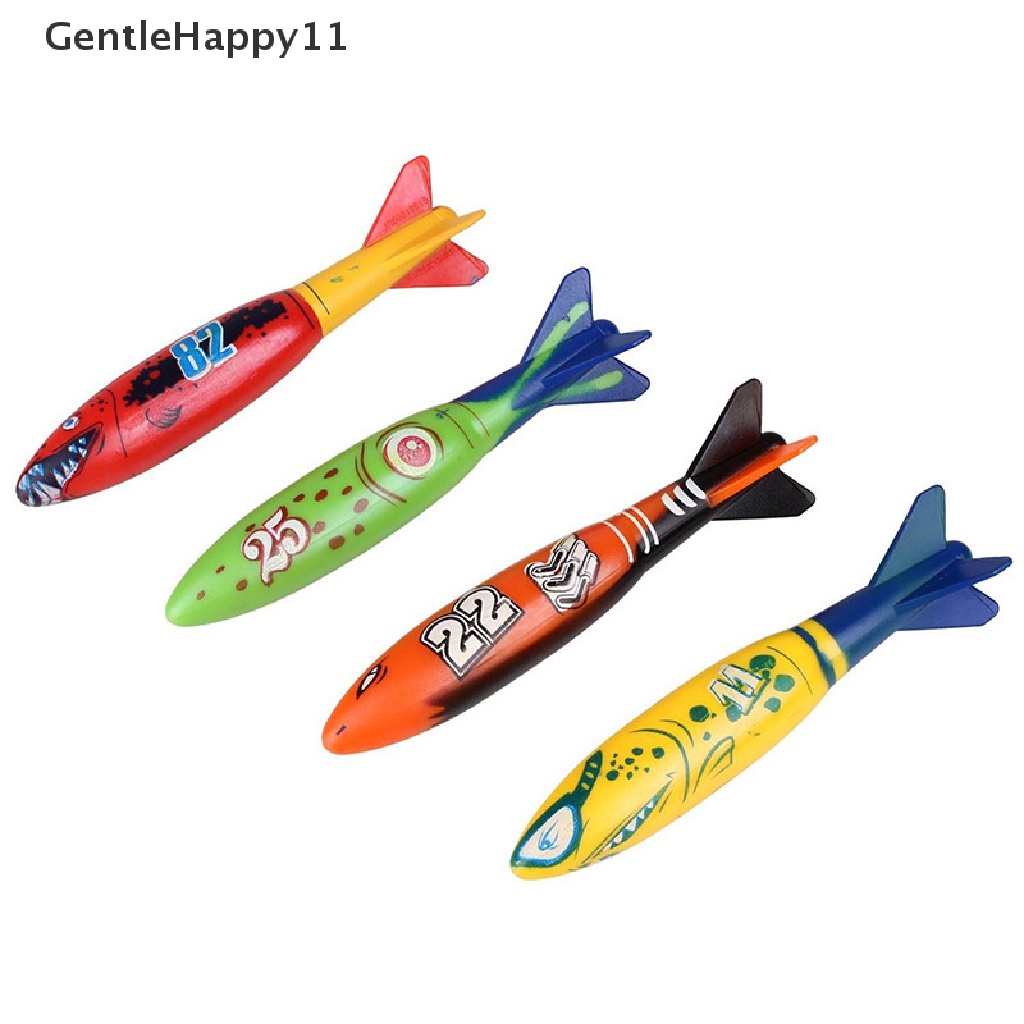 Gentlehappy 4Pcs/Set Diving Torpedo Underwater Kolam Renang Bermain Mainan Alat Pelatihan id