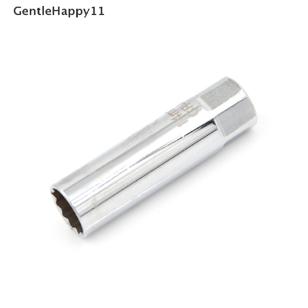 Gentlehappy 14mm 12titik Metal Spark plug socket Instalasi Kunci Pas Alat id