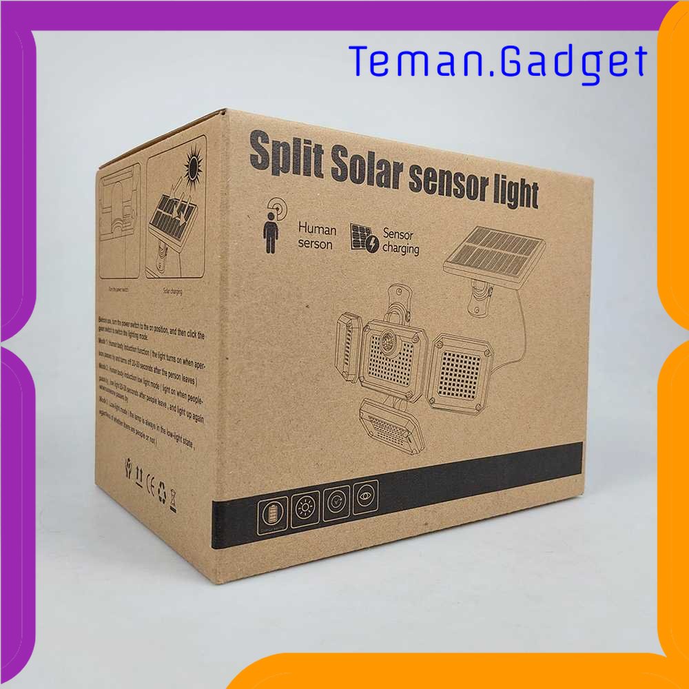 TG - LMP KIWONG Lampu Dinding Solar Sensor Gerak Outdoor Waterproof Cool White - KW-007