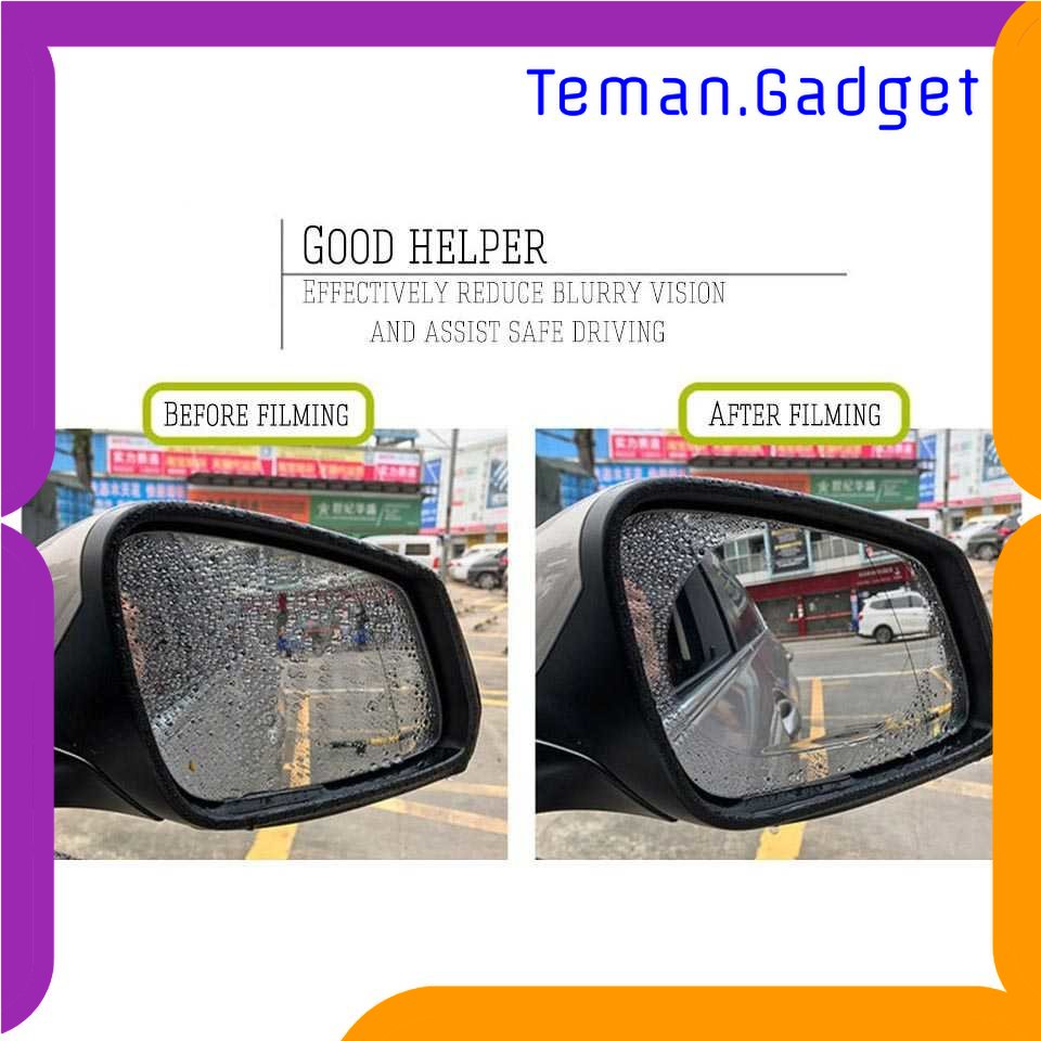 TG - OTO NewBee Sticker Oval Kaca Spion Rainproof Waterproof 2 PCS - TY353