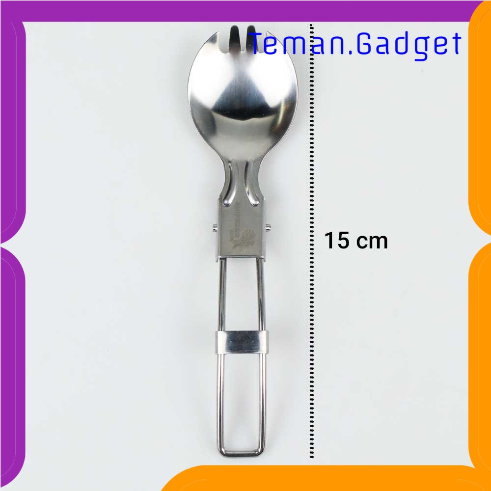 TG - DPR KNIFEZER Foldable Spoon Fork Sendok Garpu Lipat Stainless Steel - SVGF2