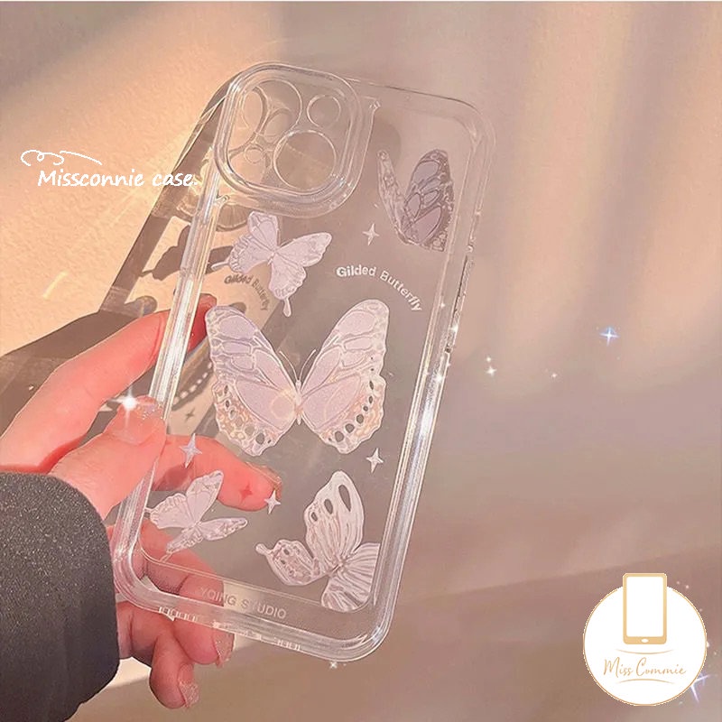 Ins Fantasy Butterfly Case Infinix Hot 10 20s 10t 20 9 8 10s 12i 11s 10s NFC Smart 4 5 6 Plus Hot 9 11 10 12 Play Note 12 G96 12 10 Pro 12 2023 Transparan Lembut Tpu Belakang Sarung