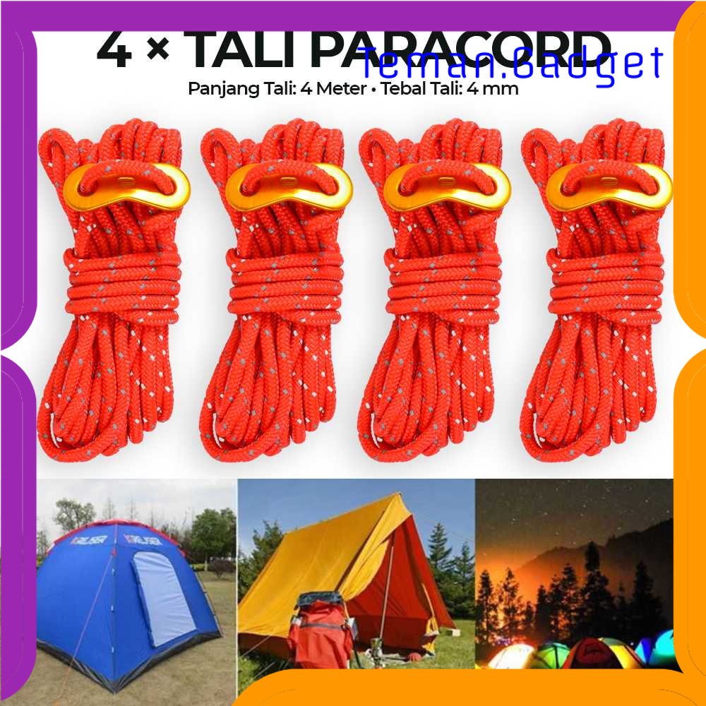 TG - OLR RayMING Tali Paracord Tali Tenda Climbing Rope 4 mm x 4 meter 4 Rol - RY1A