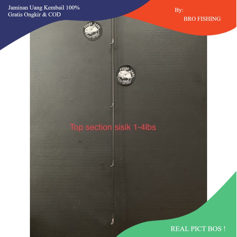 Tip top section relix nusantara sisik 6'5 1-4 lbs