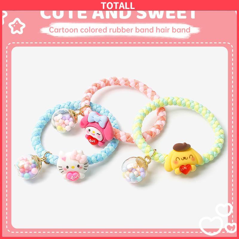 COD Karet Rambut Cartoon Sanrio Hair Rope Ikat rambut berwarna-Totall