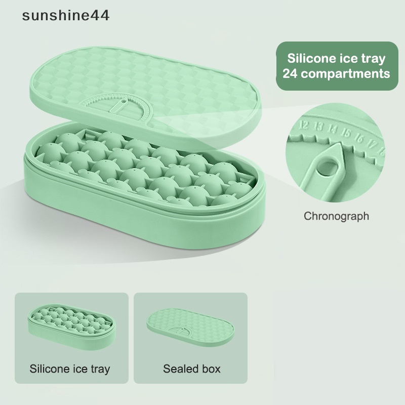 Sunshine Press Type Ice Cube Round Maker Cetakan Es Hoki Untuk Bir Kopi Mini Ice Ball ID