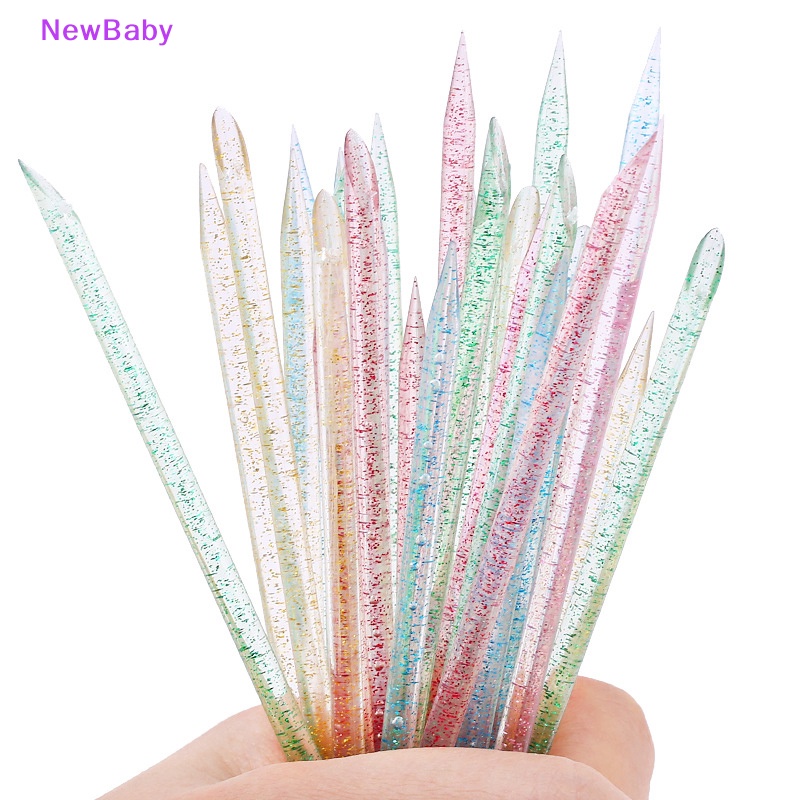 Newbaby 100Pcs Reusable Crystal Stick Kutikula Remover Alat Perawatan Kuku Manicures Tools ID