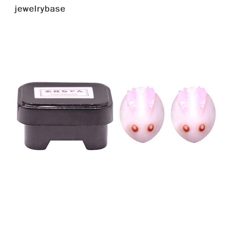 [jewelrybase] 1set 1: 12rumah Boneka Miniatur Kotak Makan Dengan Model Dessert Kelinci Bunny Bento Box Dekorasi Dapur Mainan Aksesoris Rumah Boneka Butik