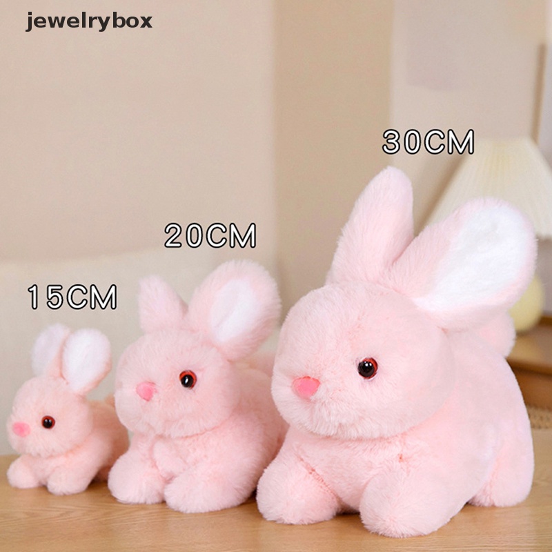 [jewelrybox] Fluffy Rabbit Plush Toy Lifelike Bunny Doll Boneka Lembut Liontin Gantungan Kunci Butik