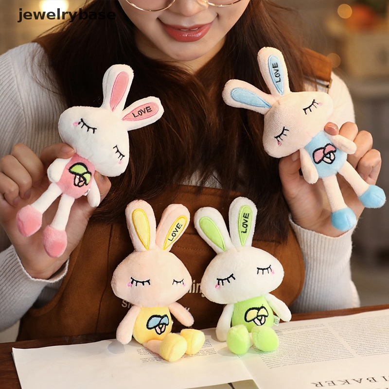 [jewelrybase] 1pc Lovely Rabbit Stuffed Plush Animal Bunny Mainan Untuk Bayi Perempuan Kid Hadiah Boneka Butik