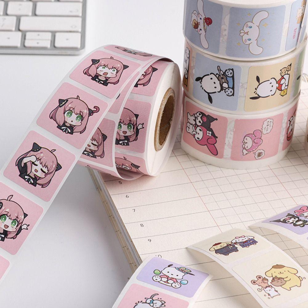 Lanfy Diary Stiker Lucu 500pcs Anak Kemasan Kado Scrapbooking Kuromi My Melody Handaccount Cinnamoroll Albums Stickers