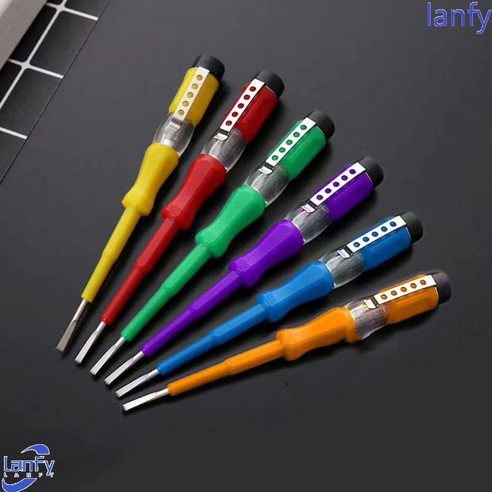 Lanfy Test Pen Portable Detector Electrician Probe Pen Tester Tegangan