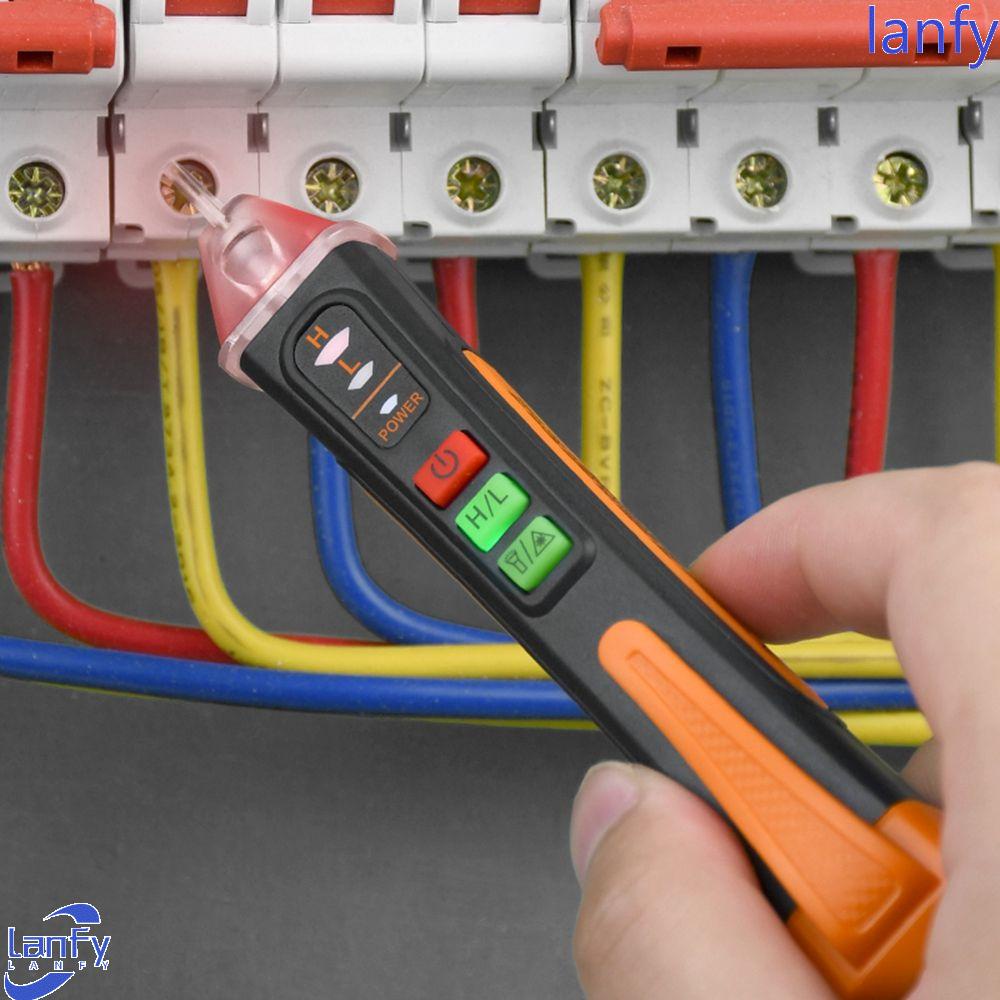 Lanfy Voltage Tester 48-1000V Dengan Senter Alat Dinding Indikator Listrik Sirkuit Sensor Elektrik Circuit Tester
