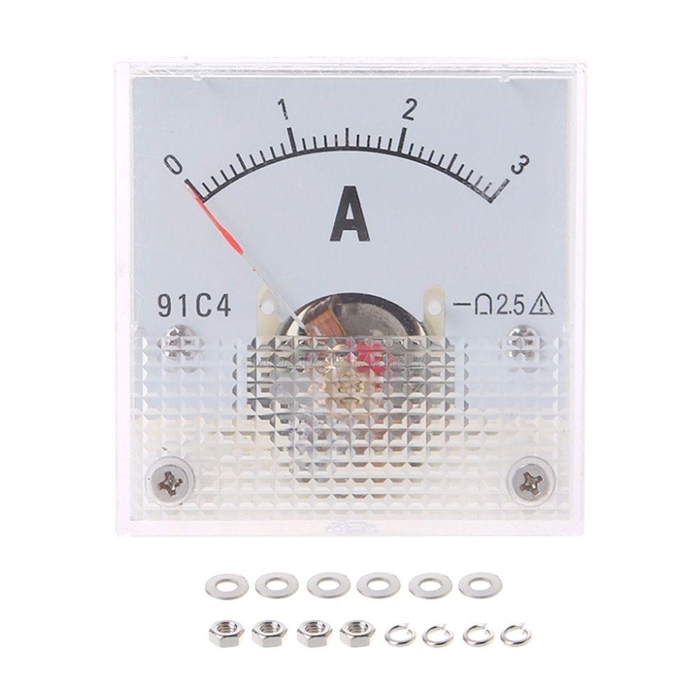 TOP Dc Amp Meter Kepala Ammeter Presisi Tinggi 0-1A 2A 3A 5A 10A 300mA 500mA Ammeter
