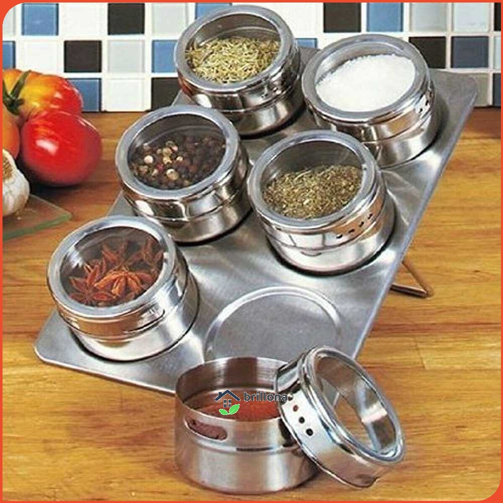 Leten Tempat Bumbu Makanan Magnetic Spice Jar Container 1 PCS - C121