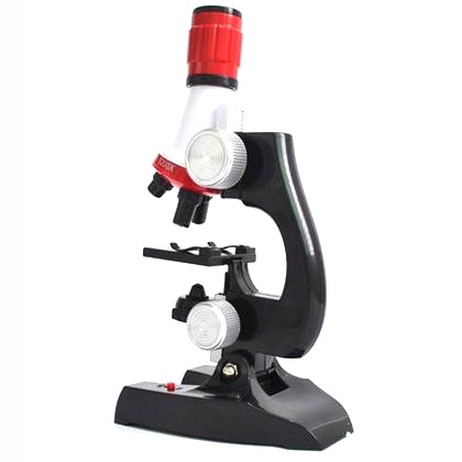 Mikroskop Edukasi Pembesaran 1200X Magnification - Black