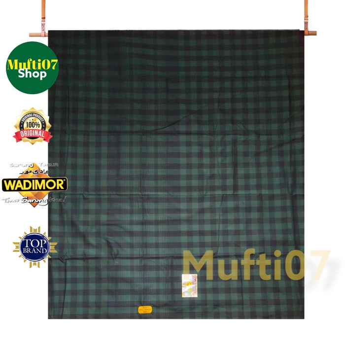 Sarung Wadimor  motif kotak-kotak - Biru tua