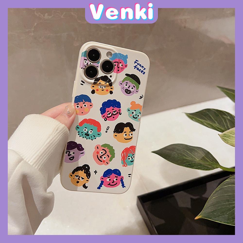 VENKI - For iPhone 11 iPhone Case Film TPU Soft Case Transparent Cute Cartoon Camera Protection Shockproof Compatible with iPhone 14 13 Pro max 12 Pro Max xr xs max 7 8 Plus