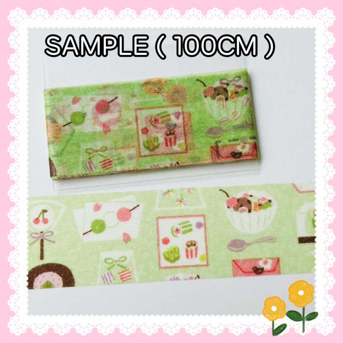 

Washitape sample papier platz japan food
