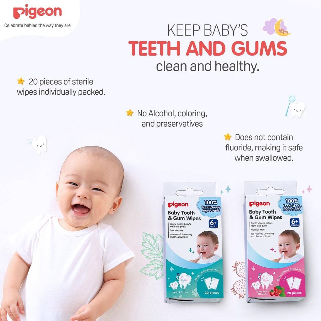 Pigeon Baby Tooth &amp; Gum Wipes