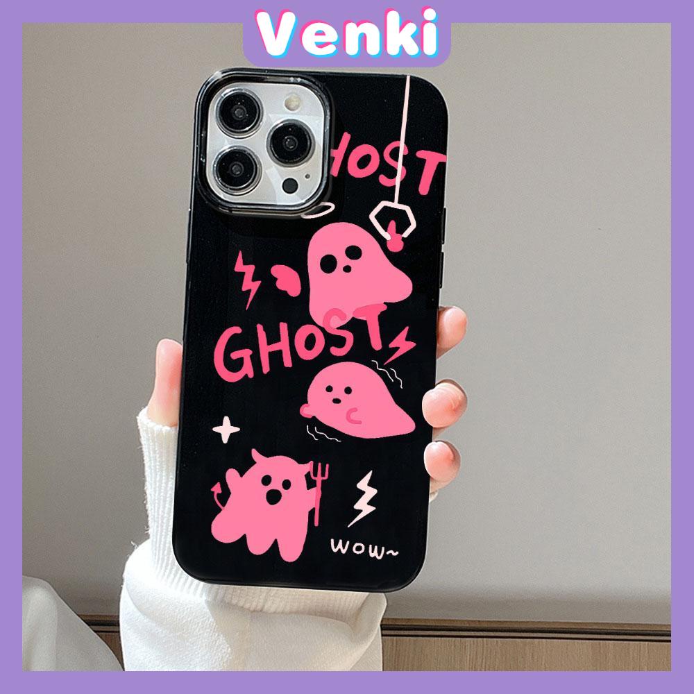 VENKI - For iPhone 11 iPhone Case Black Glossy TPU Soft Case Shockproof Protection Camera Angel Devil Compatible with iPhone 14 13 Pro max 12 Pro Max xr xs max 7Plus 8Plus