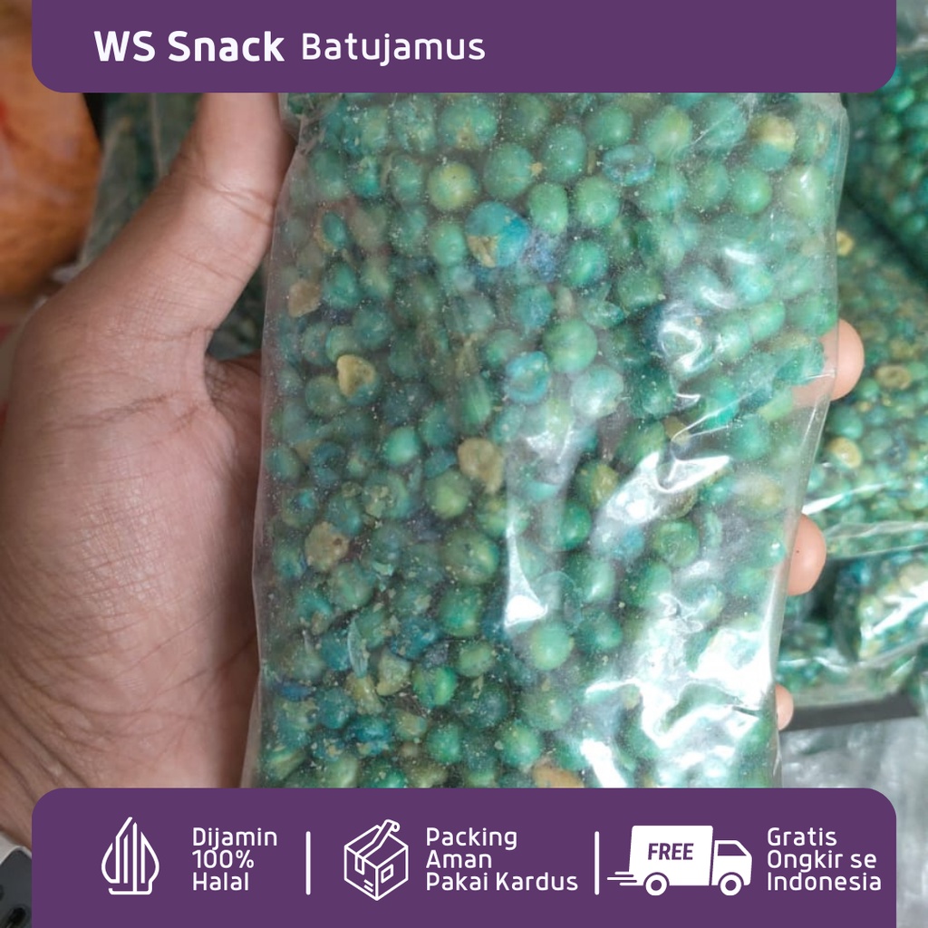 

KACANG polong 200 gram / 500 gram snack kiloan makanan ringan jajanan cemilan camilan pedas asin gurih murah