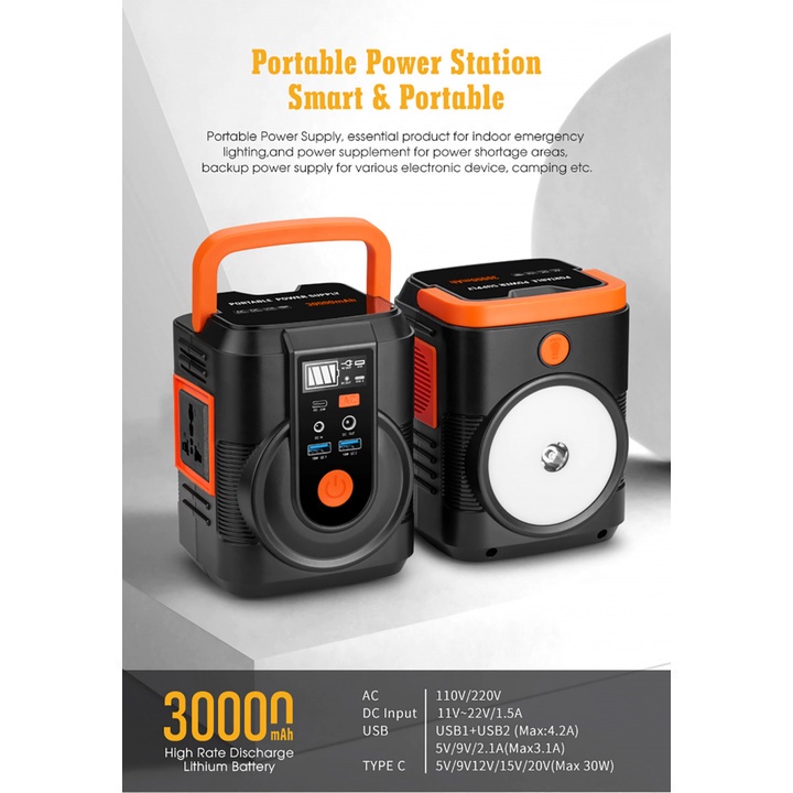 662 ENIKOL ATP-B88 Portable Power Station 30000 mAh 220V 150W EU Plug - Penyimpan Listrik Cadangan