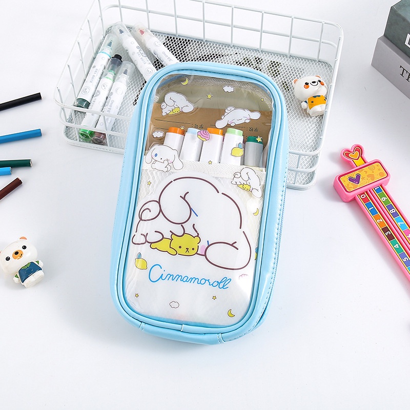 TERBARU TEMPAT PENSIL SANRIO PVC 3 SEKAT / PENCIL CASE SANRIO PPREMIUM TEMPAT PENSIL KUOMI MELODY CINNAMOROLL