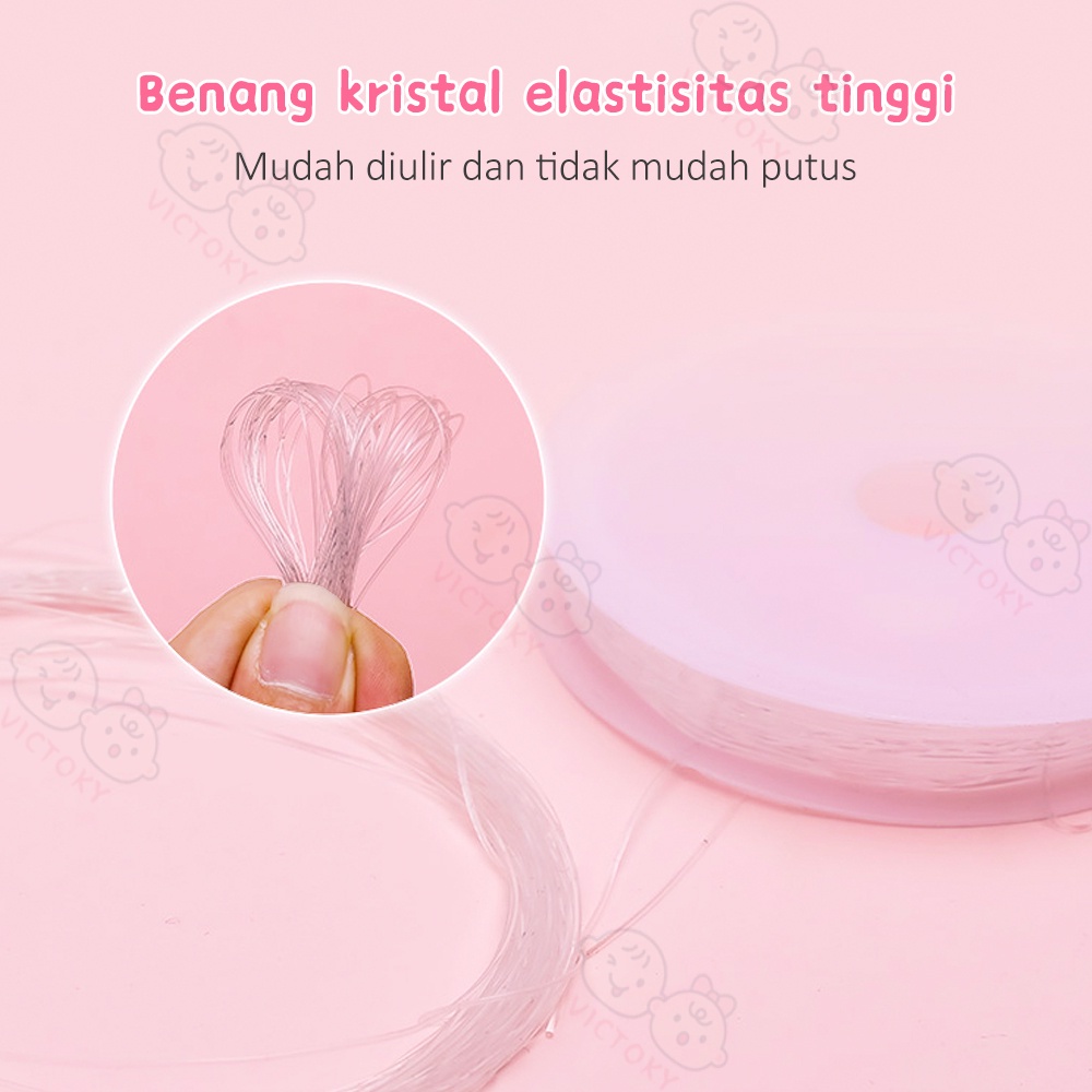 Victoky Beaded DIY Gelang Kalung Anak Mainan Edukasi Anak Bayi