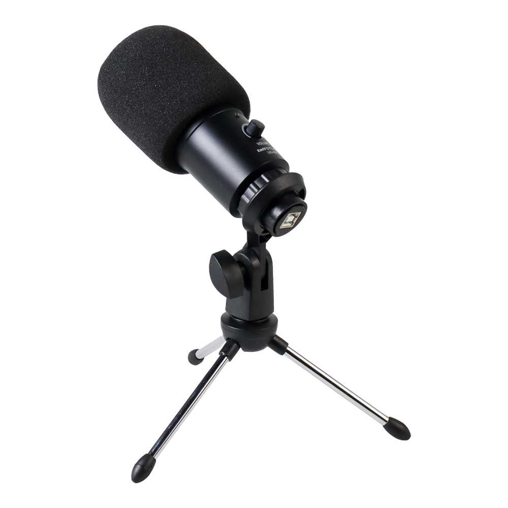 TaffSTUDIO Microphone Condenser USB Mikrofon with Stand - UD-800