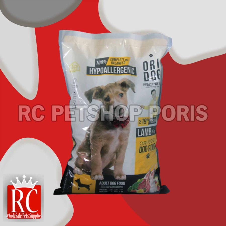 Makanan Kering Anjing Dewasa Ori Dog Food Lamb Domba Adult Repack 1 KG