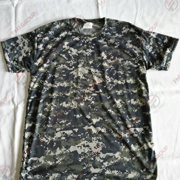 Kaos Pendek Loreng Army Motif / Kaos Loreng