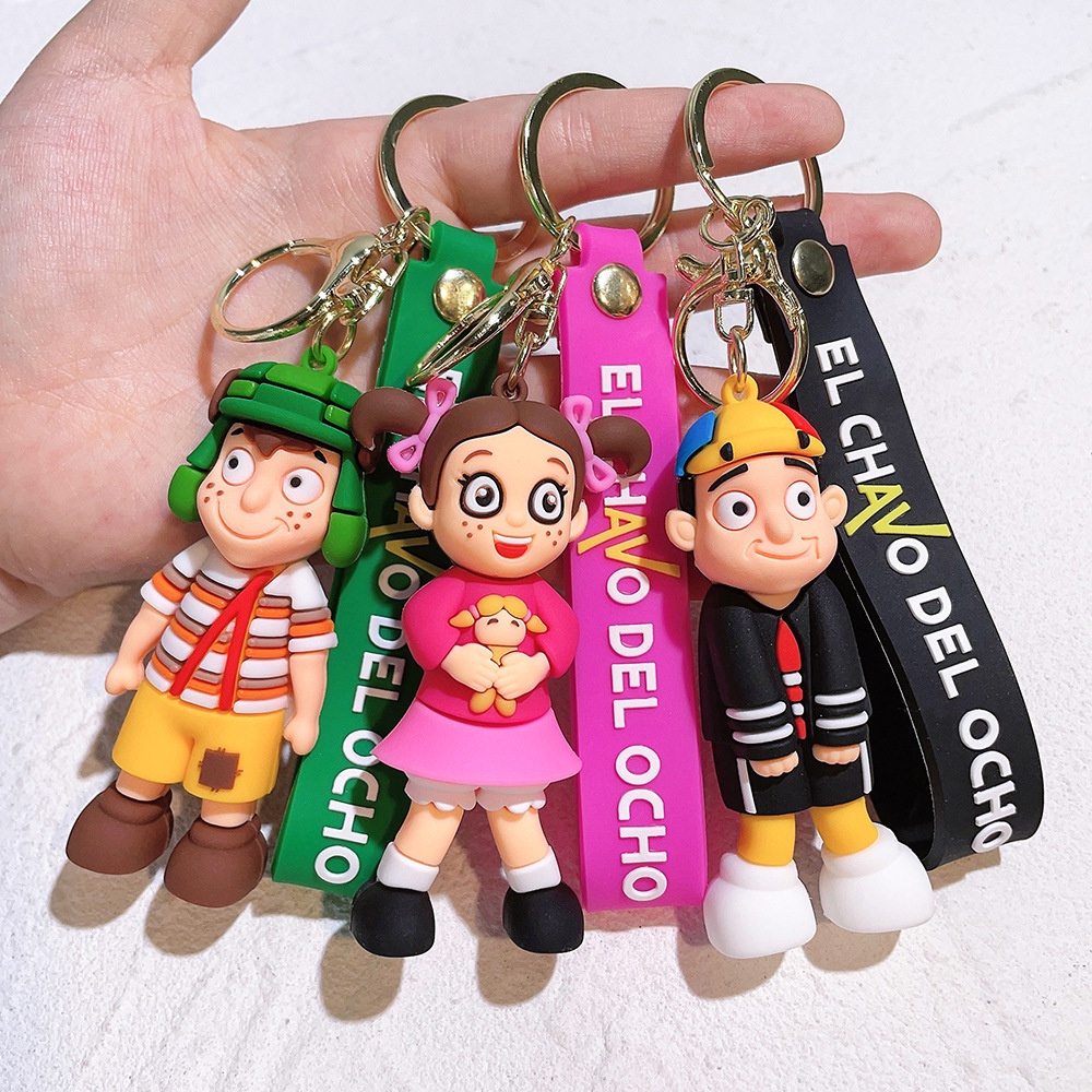 Game Friday Night Funkin Silicon Boneka Gantungan Kunci Gambar Kartun Tergantung Tas Mobil Boneka Keyring