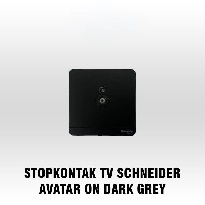 Stopkontak TV Schneider Avatar On Dark Grey